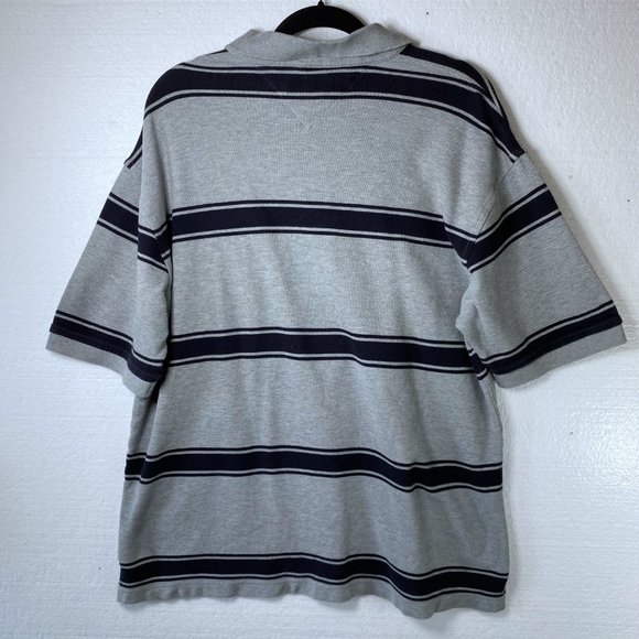 Tommy Hilfiger XXL Striped Logo Rugby Polo Shirt - Picture 4 of 8